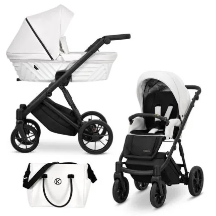 Bērnu rati 2in1 IVENTO nr. 08 white pearl