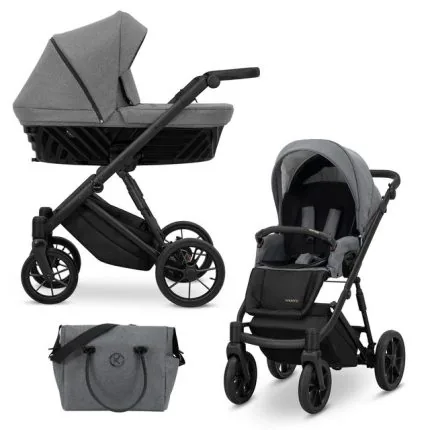 Bērnu rati 2in1 IVENTO nr. 09 deep graphite