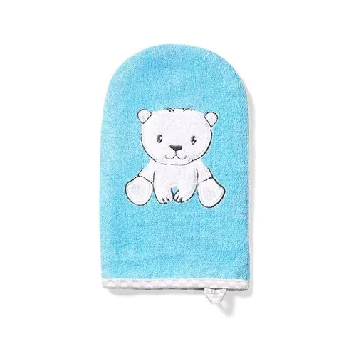 Bambusšķiedras sūklītis- cimdiņš, BLUE, 347/02, Babyono - Image 1