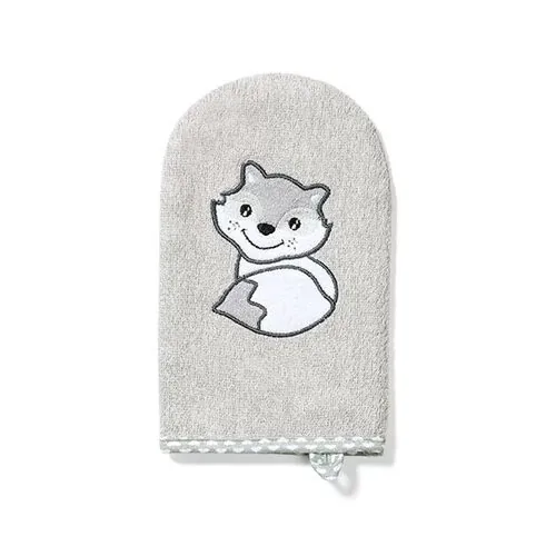 Bambusšķiedras sūklītis- cimdiņš, GREY, 347/03, Babyono - Image 1