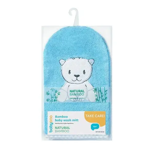 Bambusšķiedras sūklītis- cimdiņš, BLUE, 347/02, Babyono - Image 2
