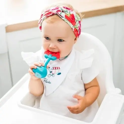 Graužama rotaļlieta ar grabuli TASTY WATERMELON, 499/02 BabyOno - Image 3