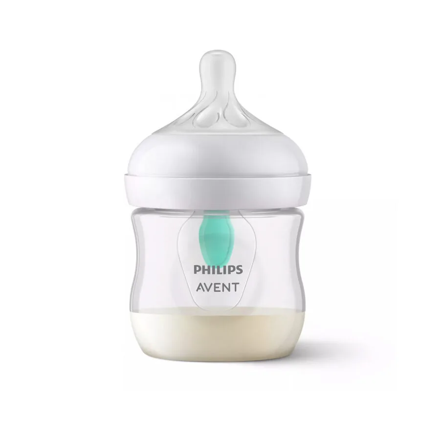 Philips Avent Natural response pudelītes ar AirFree vārstu 125 ml, ar knupi 0M+ , 670/01 - Image 1