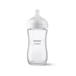 Philips Avent Natural Response stikla pudelīte 240ml ar knupi 1m+, 933/01