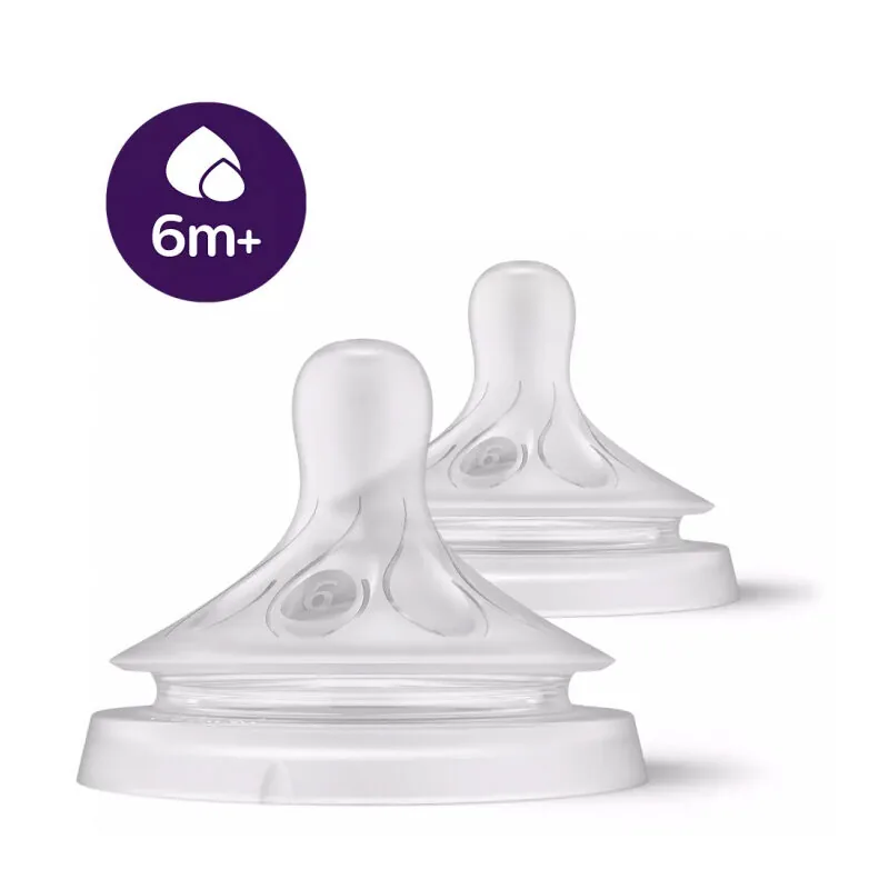Philips Avent silikona knupīši biezai barībai 2 gab., 6m+, 966/02