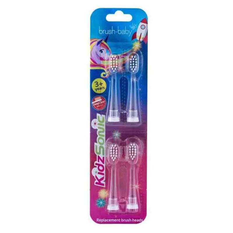 Brush-baby KidzSonic maiņas birstītes 4 gab. BRB093