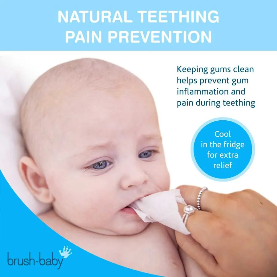 Brush-baby smaganu salvetītes DentalWipes BRB242 - Image 3