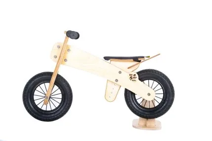 DipDap Mini koka skrejritenis, natural/pelēks sēdeklis