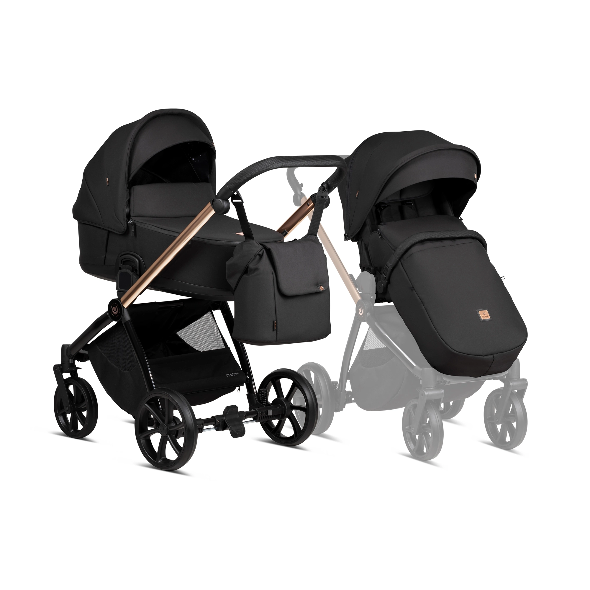 Bērnu rati 2in1 Mio 3 Plus 292 Rose gold