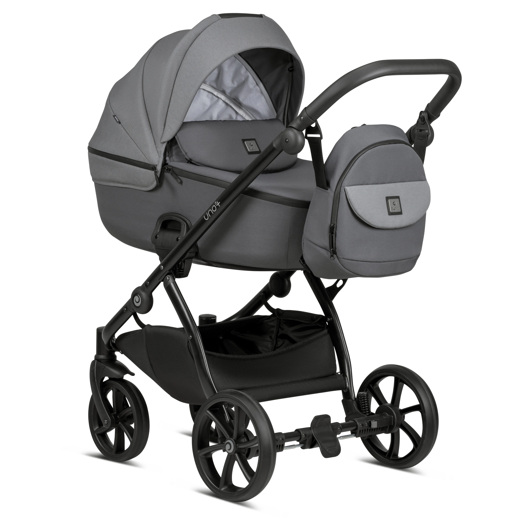 Bērnu rati 2in1 Uno 5 Plus Earth 022 Grey