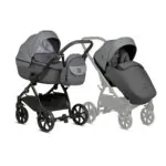 Bērnu rati 2in1 Uno 5 Plus Earth 022 Grey