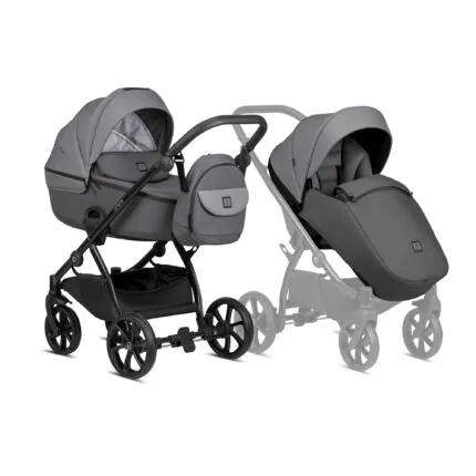 Bērnu rati 2in1 Uno 5 Plus Earth 022 Grey