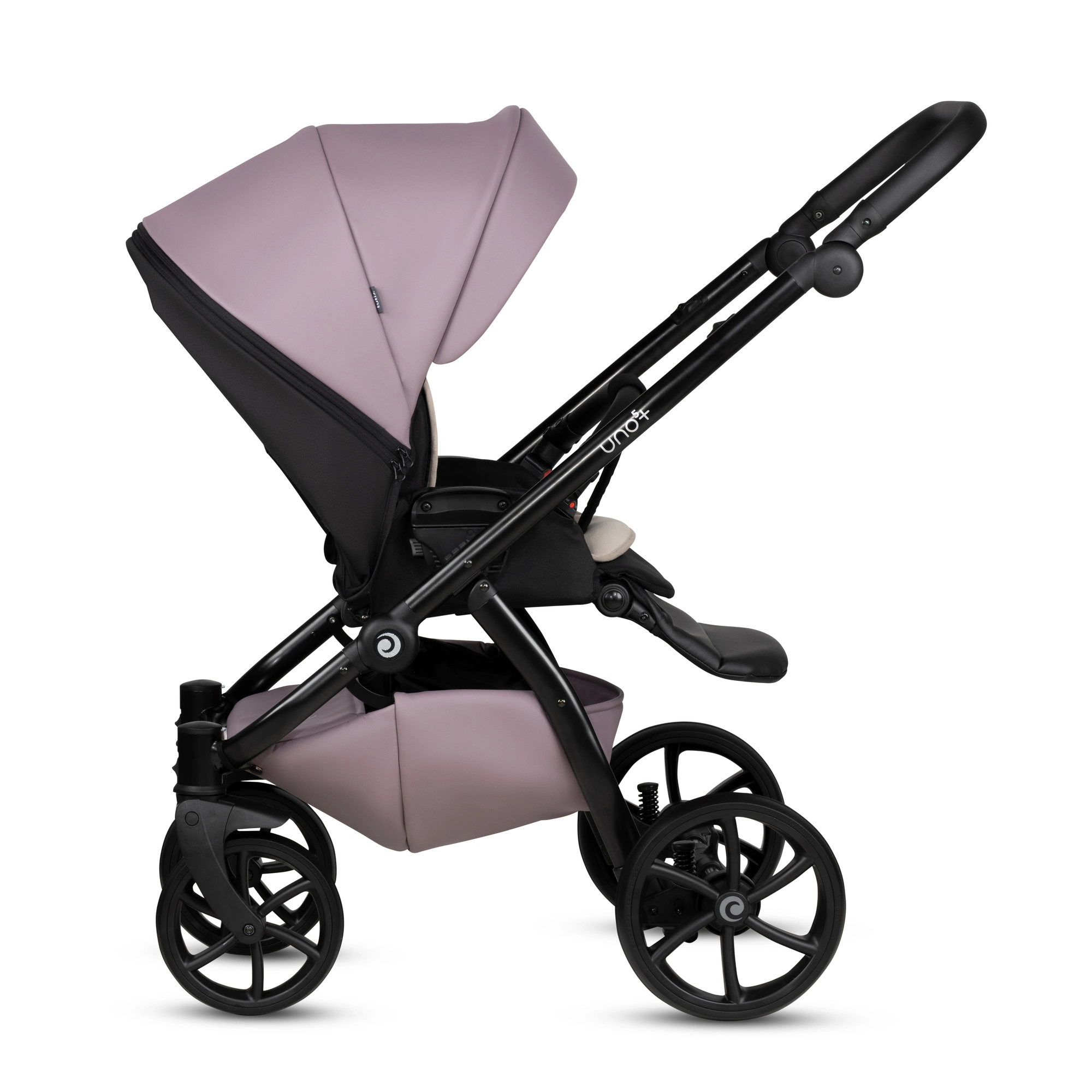 Bērnu rati 2in1 Uno 5 Plus Leather 035 Mauve