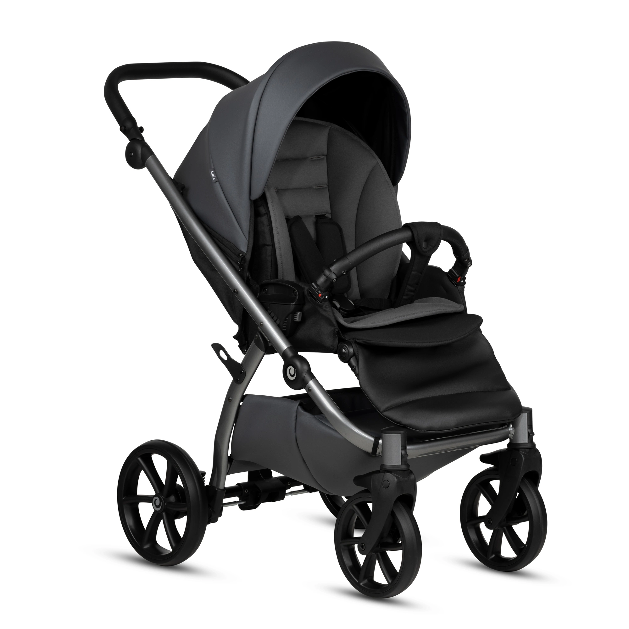Bērnu rati 2in1 Uno 5 Plus Leather 166 Licorice