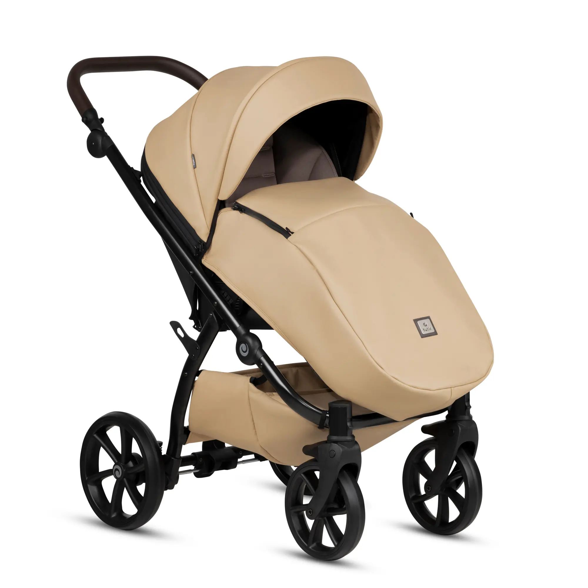 Bērnu rati 2in1 Uno 5 Plus Leather 167 Caramel