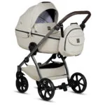 Bērnu rati 2in1 Uno 5 Plus Leather 168 Black Sesame