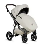 Bērnu rati 2in1 Uno 5 Plus Leather 168 Black Sesame
