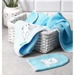 Bambusšķiedras sūklītis- cimdiņš, BLUE, 347/02, Babyono - Image 3