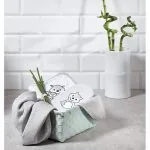Bambusšķiedras sūklītis- cimdiņš, GREY, 347/03, Babyono - Image 2
