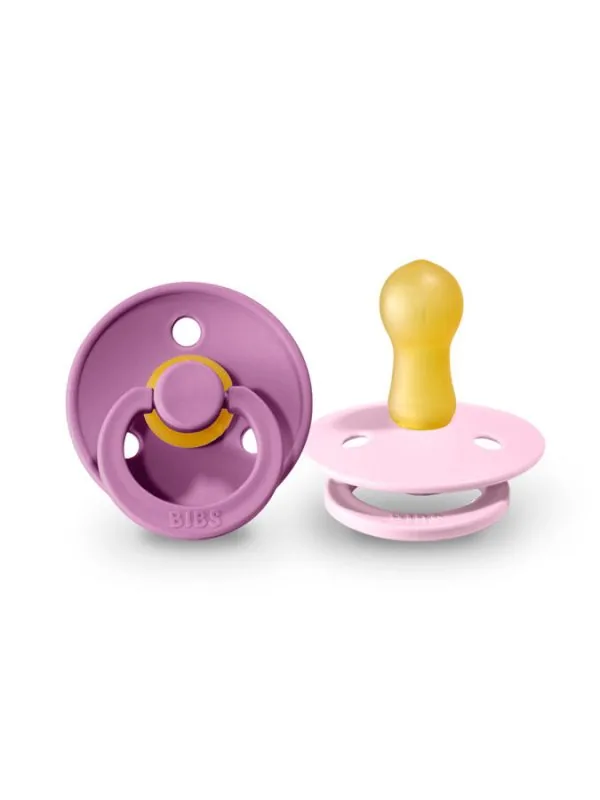 BIBS Colour apaļais knupītis 0-6 m, 2 gab., Lavender / Baby Pink