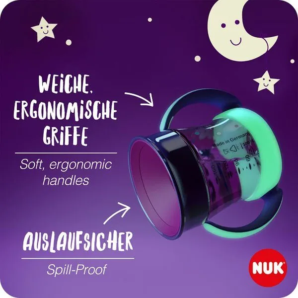 Mācību krūze mini magic cup, SK92, zila, NUK - Image 3