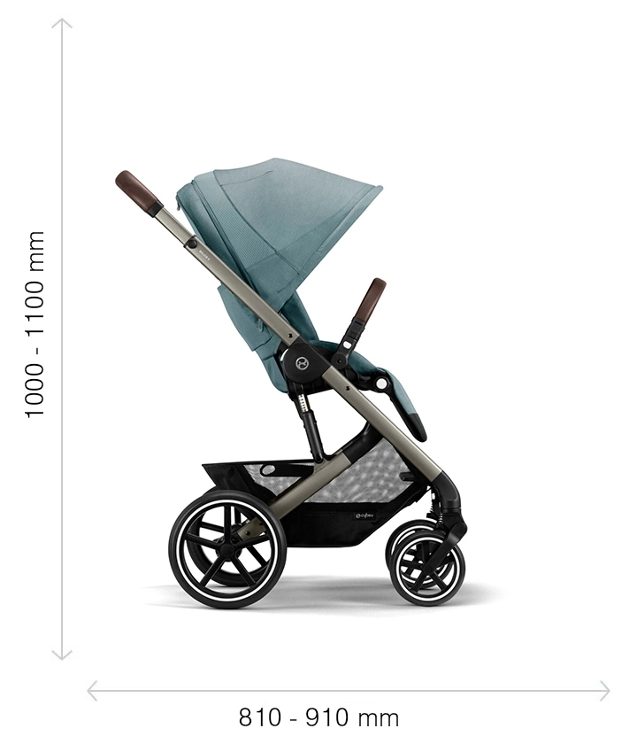 Cybex Balios S Lux pastaigu rati ārējie izmēri