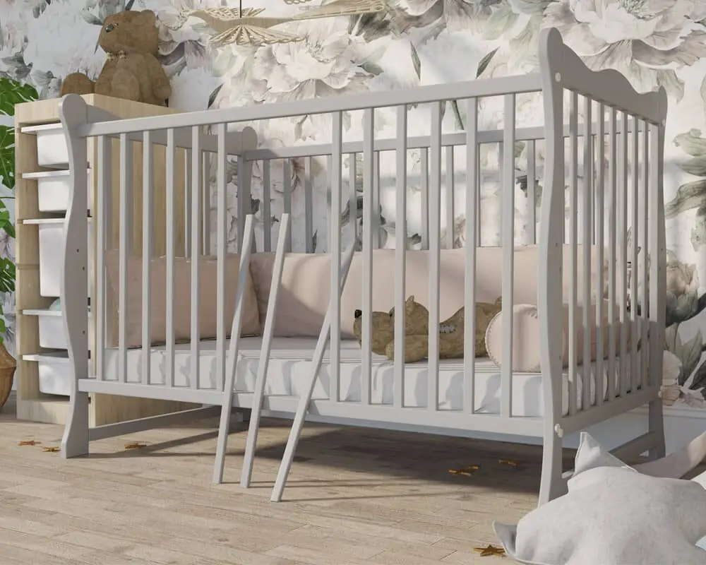 Bērnu gultiņa 120x60 Julija, Pelēka - Image 3
