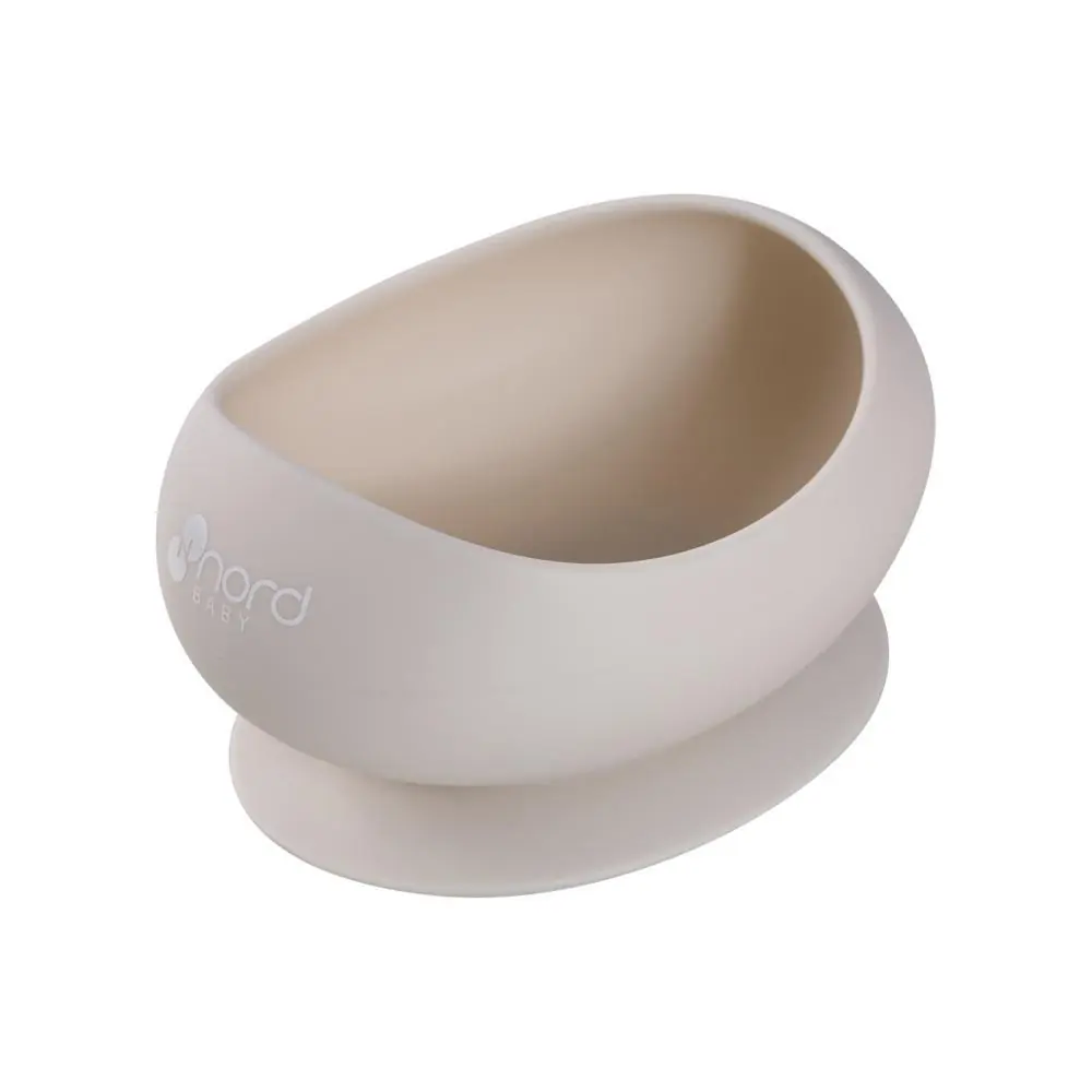 Nordbaby Silikona bļoda ar piesūcekni, beige