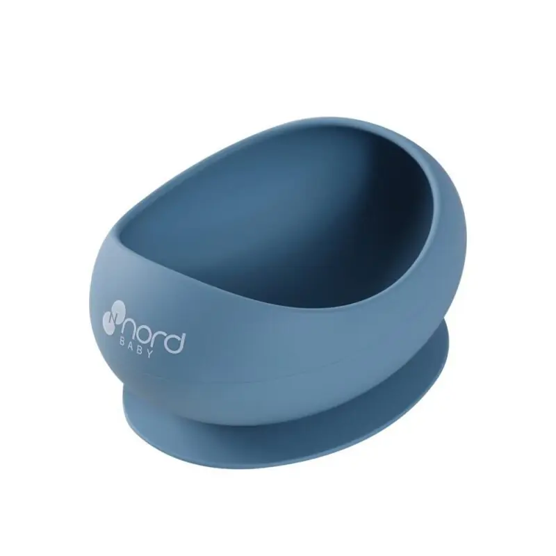 Nordbaby Silikona bļoda ar piesūcekni, blue 1008648