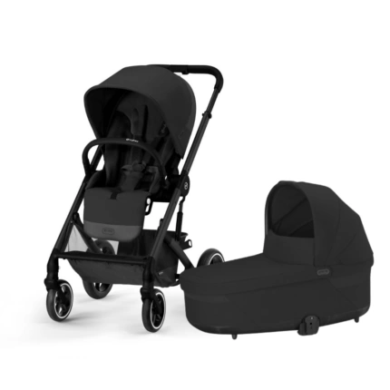 Bērnu rati Cybex Balios S Lux komplekts 2 in 1, Moon black