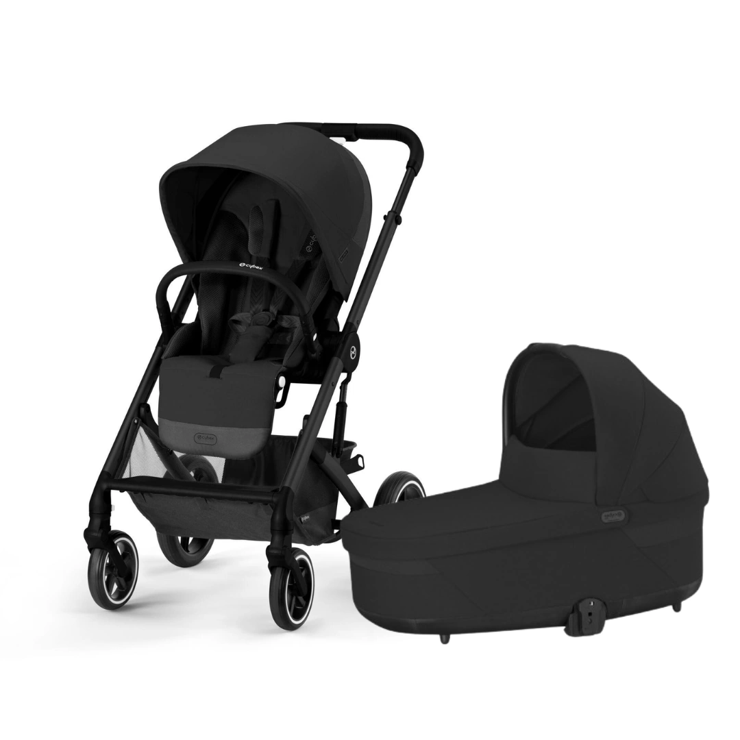 Bērnu rati Cybex Balios S Lux komplekts 2 in 1, Moon black