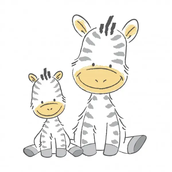 Bērnu podiņš Zebra balts, Maltex 1010840
