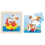 Fona puzzle dzīvnieku mazuļi, 57327 Goki