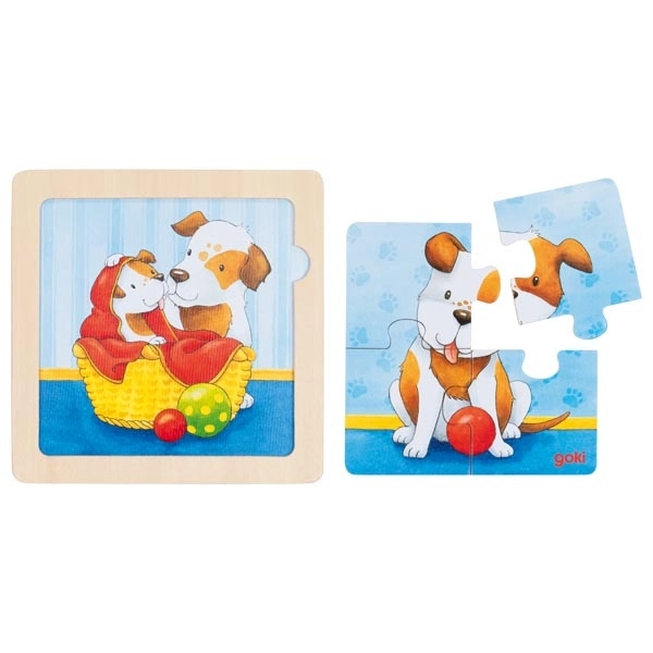 Fona puzzle dzīvnieku mazuļi, 57327 Goki
