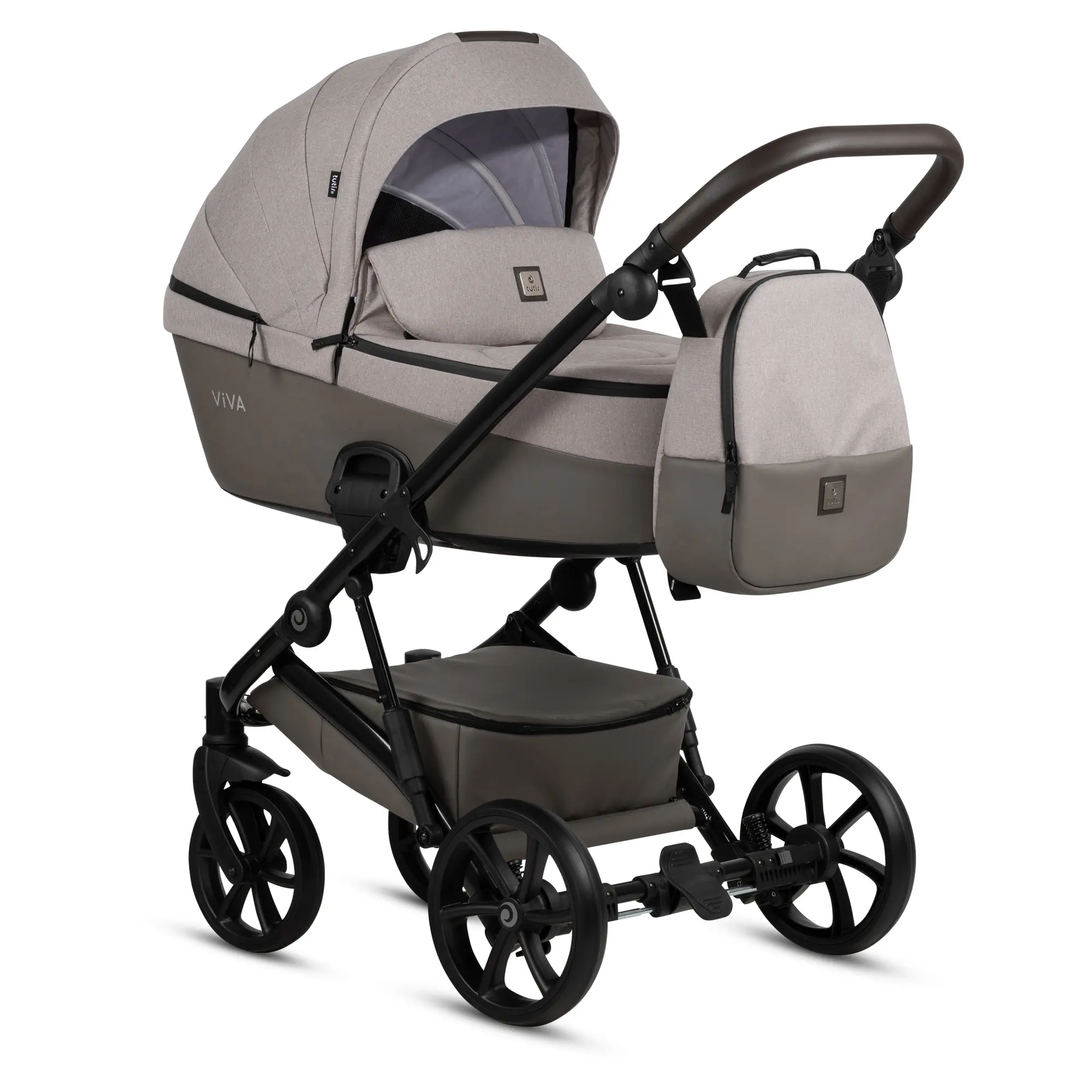 Bērnu rati 2in1 Viva 5 Plus 068 Warm Grey