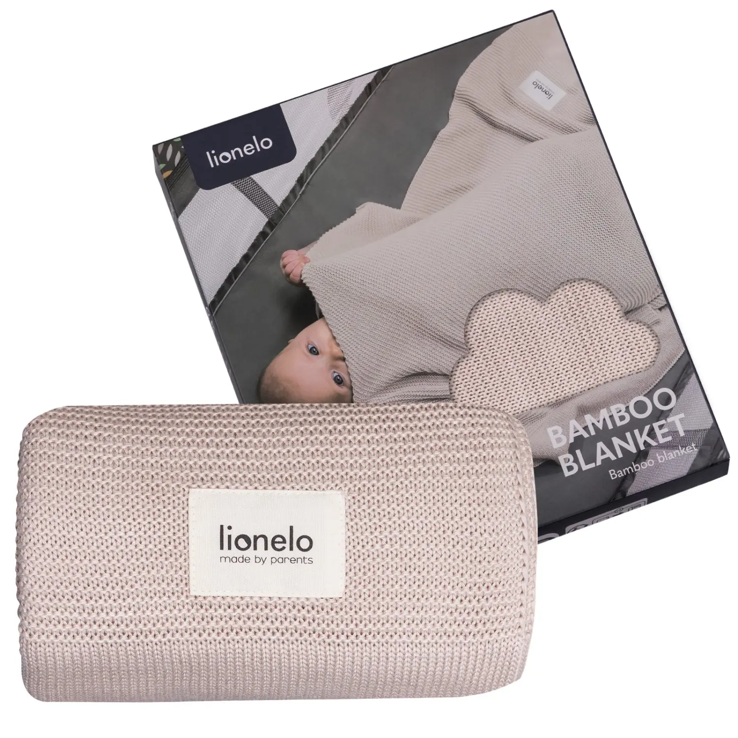 Bamboo plediņš 75x100 cm, Lionelo beige sand