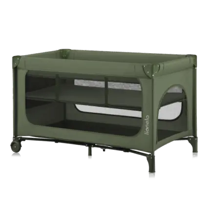 Ceļojuma gultiņa Lionelo Jasmin green olive 1012461