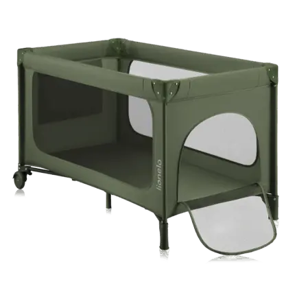 Ceļojuma gultiņa Lionelo Jasmin green olive 1012461