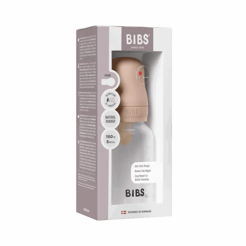 BIBS bērnu pudelīte 150 ml, Blush