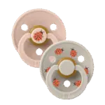 BIBS Studio apaļais knupītis 0-6 M, 2 gab., Ladybug Blush Mix