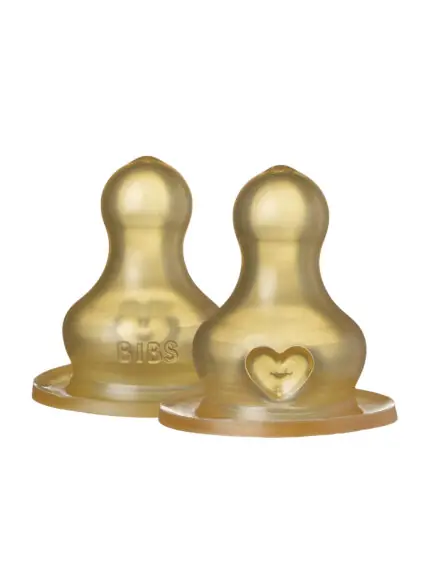BIBS pudelītes knupītis Latex, 2 m+, vidēja plūsma