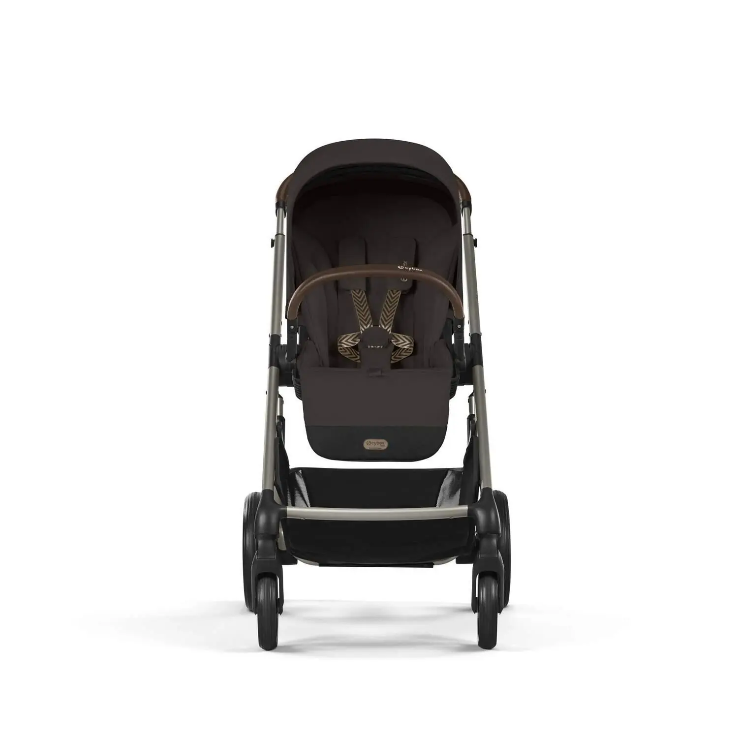 pastaigu rati cybex balios s lux chocolate brown no priekšas