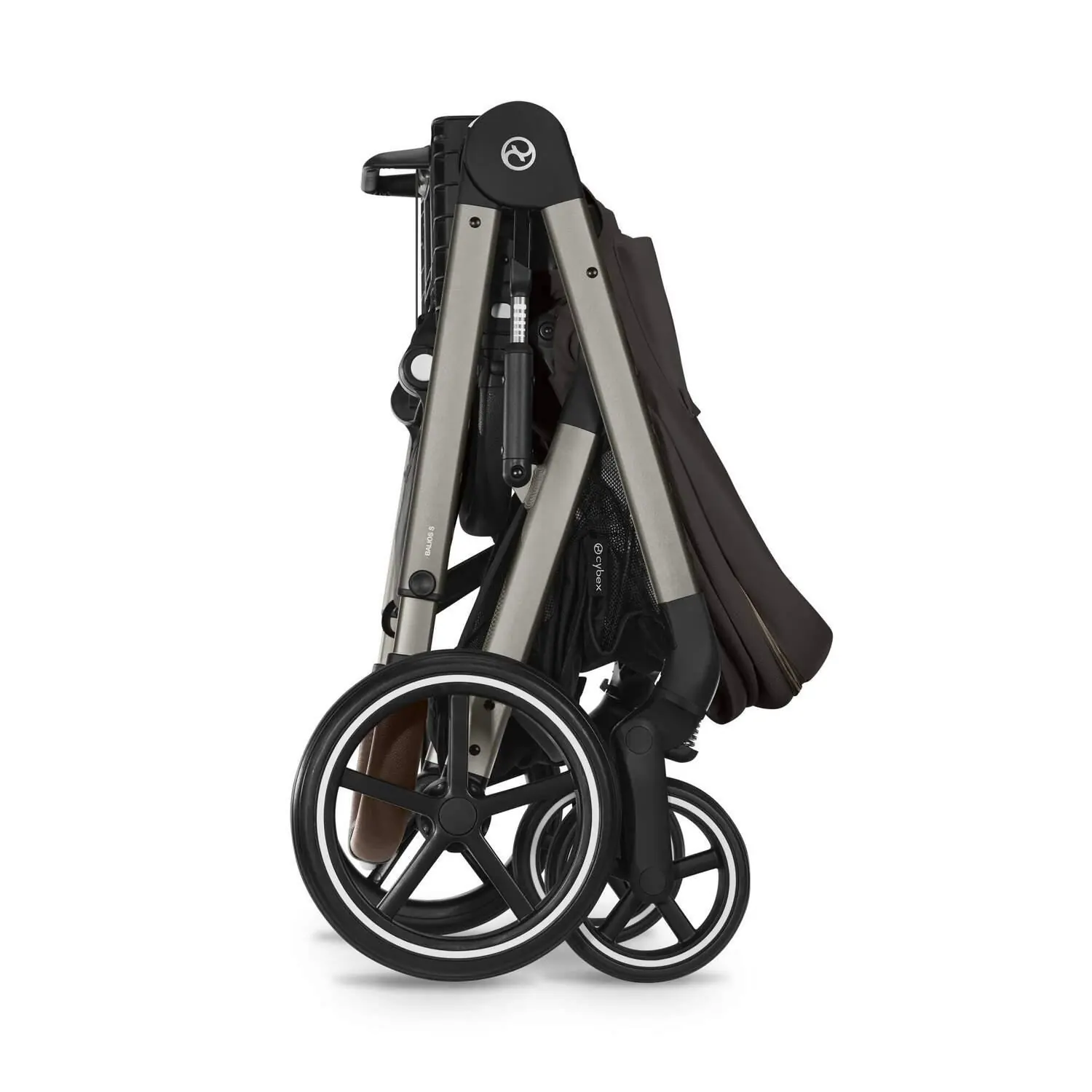 pastaigu rati cybex balios s lux chocolate brown saliktā veidā